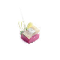 2790. Matjes herring with beetroot-cheese cream and quail egg