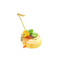 4791. Turkey roulade and spinach canape