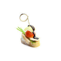 4801. Canape with smoked chicken breast and Balsamico