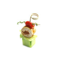4818. Chicken fillet with Teriyaki sauce on a cucumber