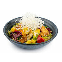 Chicken salad with pineapples,