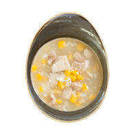 Sweet corn chicken soup with egg