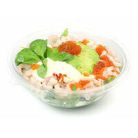 6041. Shrimp and avocado salad with red caviar