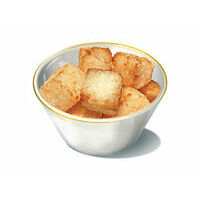 Crispy rice cubes