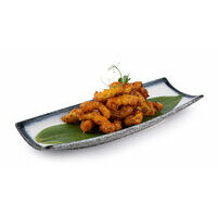 Spicy calamari fried with cumin seeds