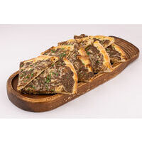 Focaccia with mushroom cream