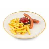 Sausages with french fries